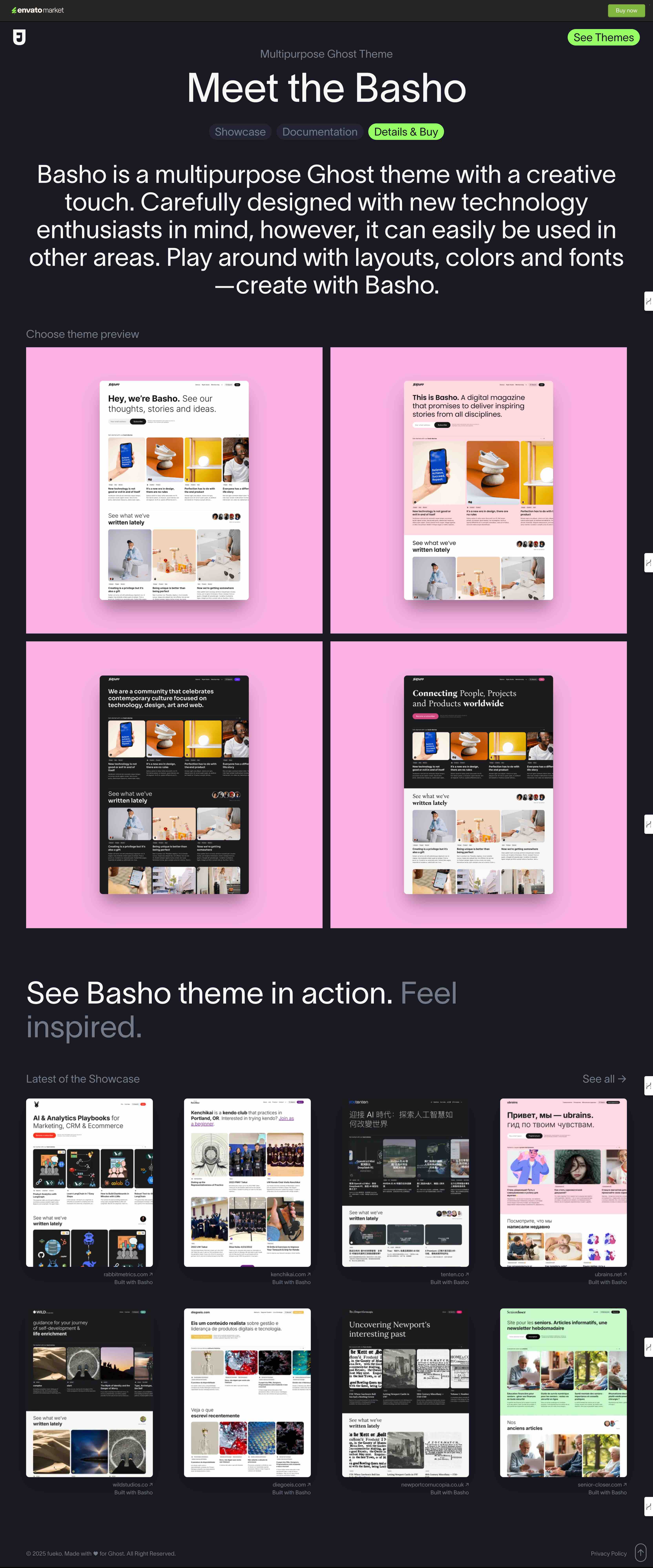 Basho – Creative Multipurpose Ghost Theme