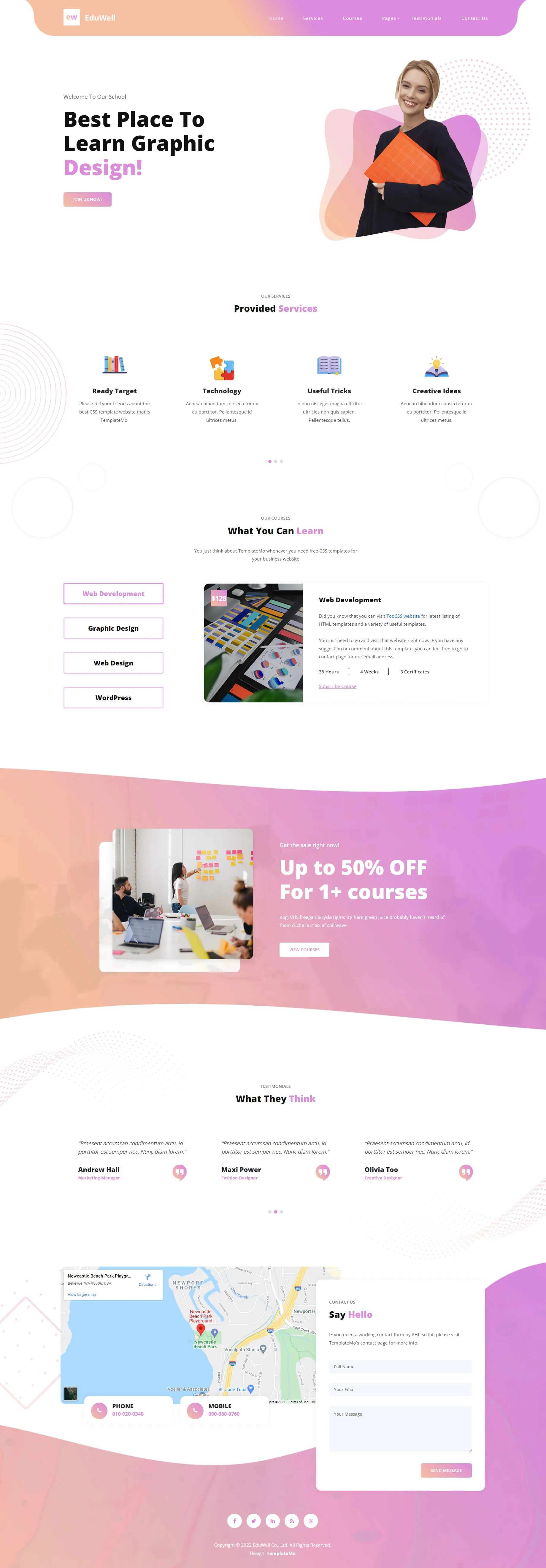 EduWell – Modern Bootstrap School Template