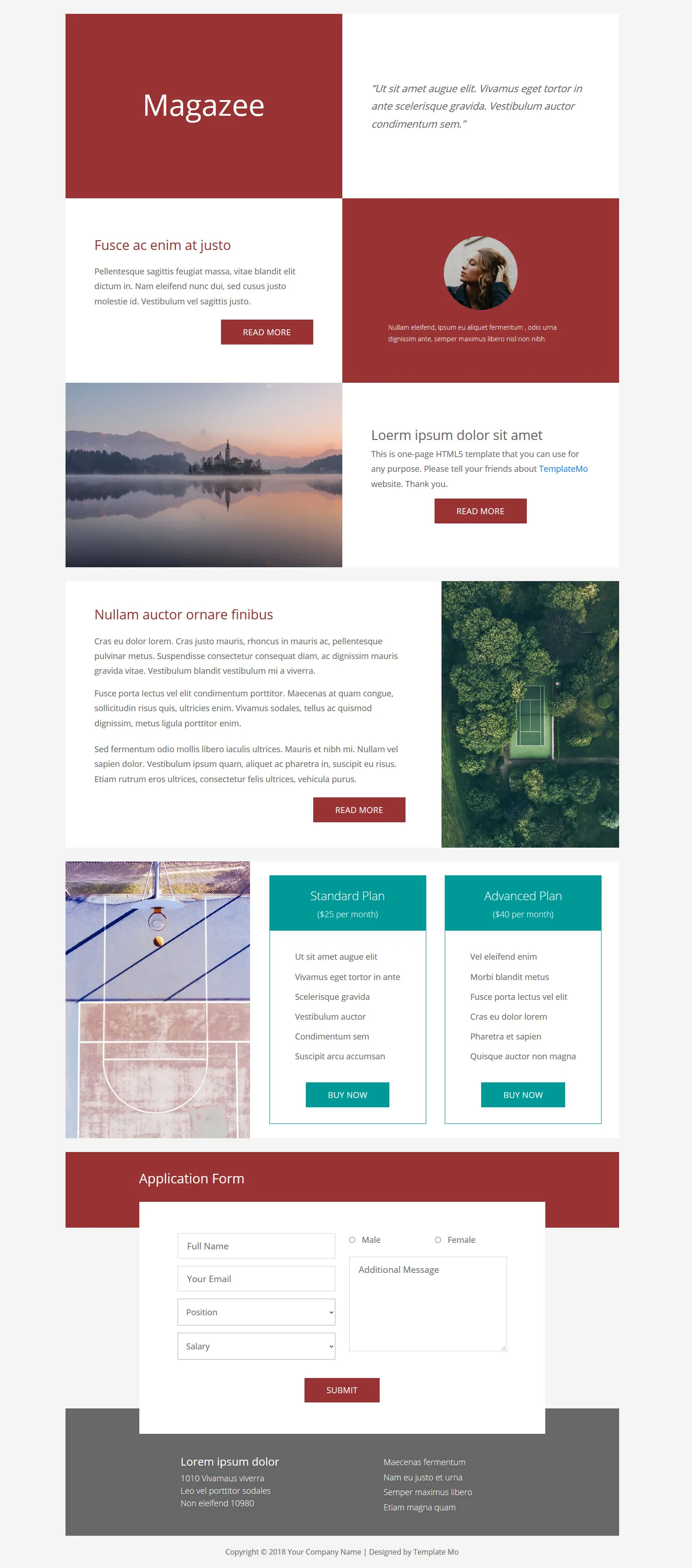 Magazee – Modern One-Page Bootstrap 4 Template
