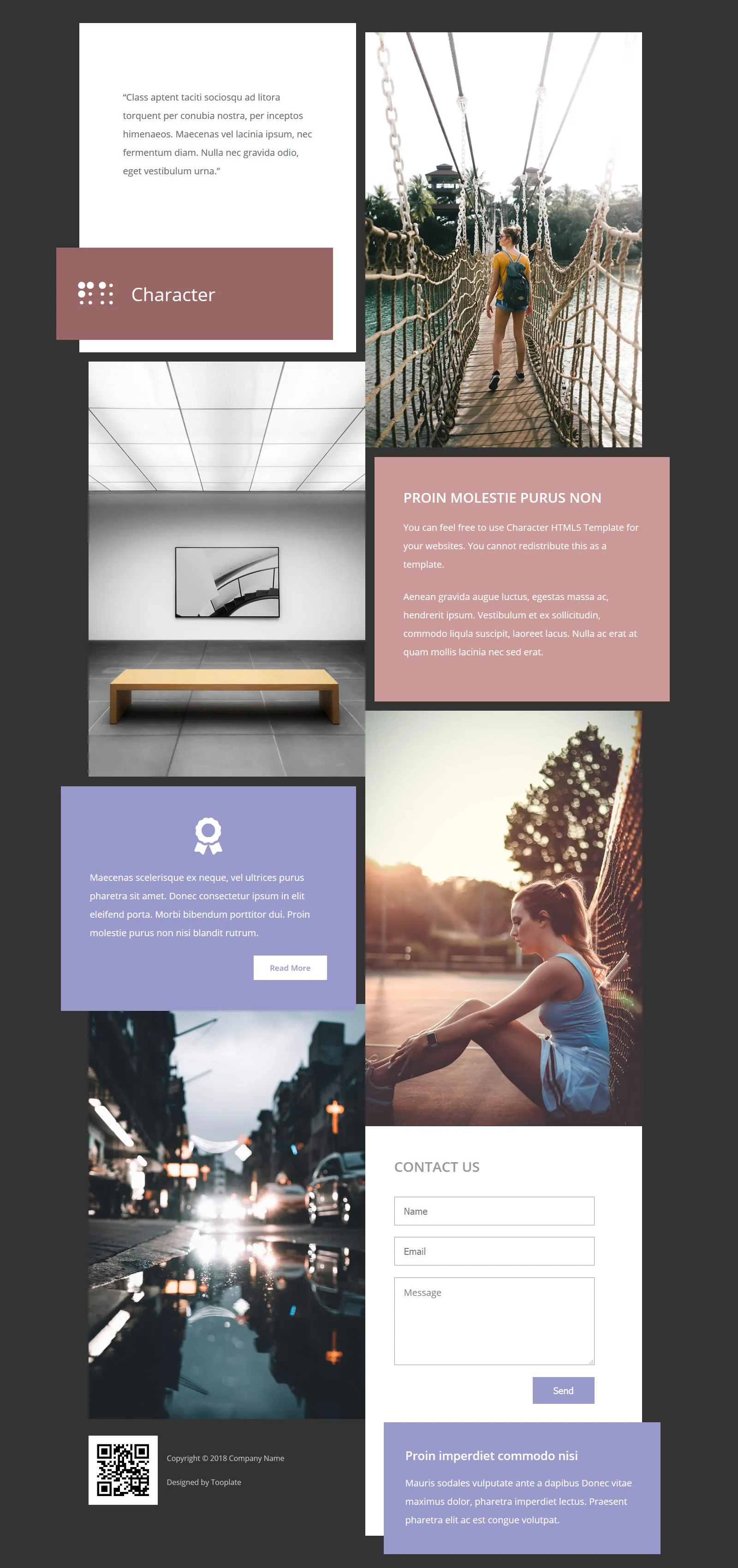 Modern Character HTML5 Template