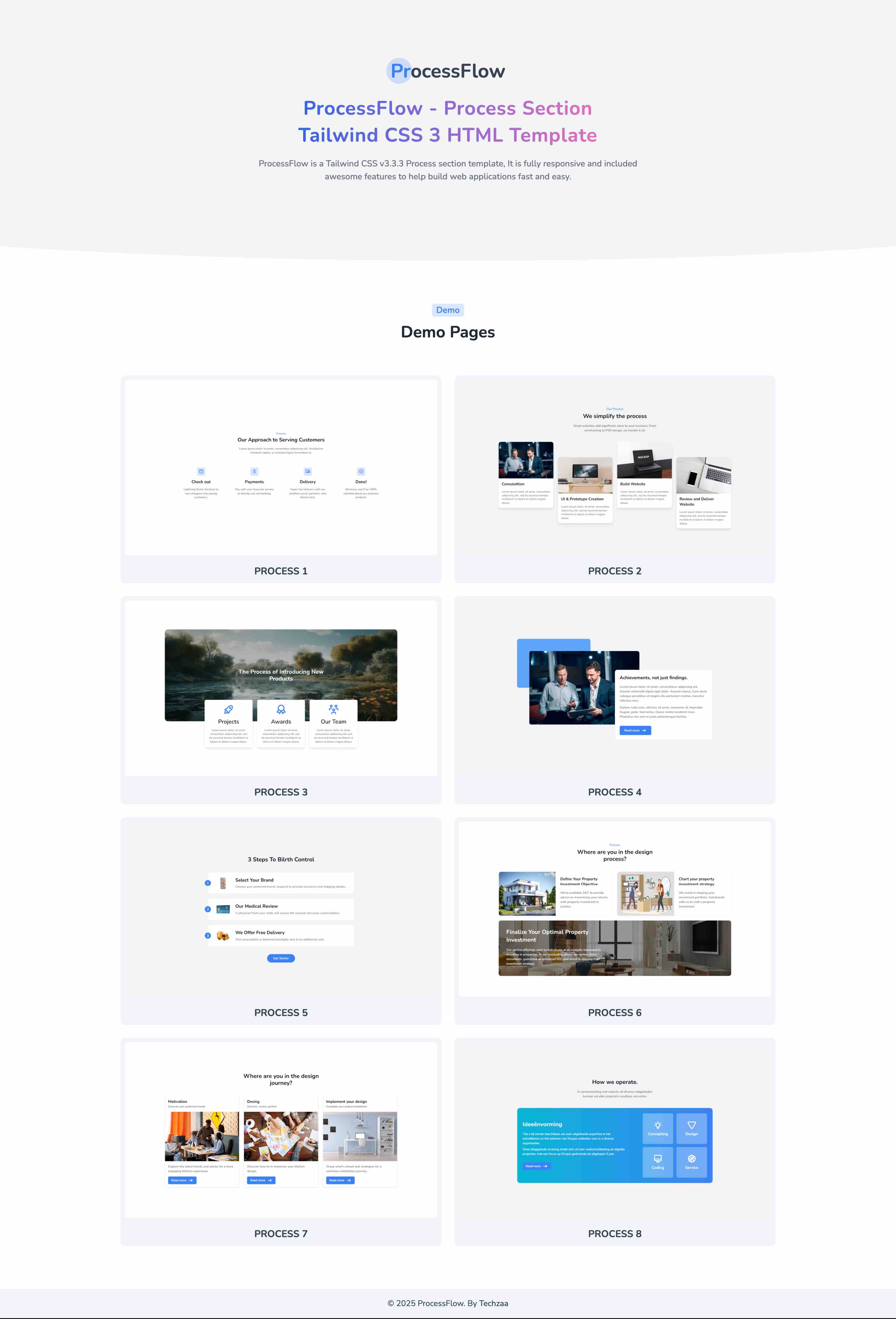 TechDomain Tailwind HTML Domain Template