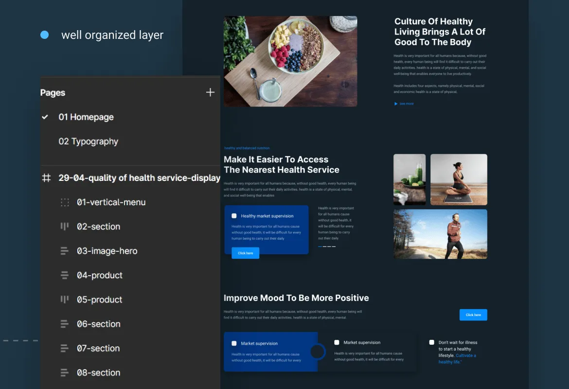 Quality Health Service Landing Page Template