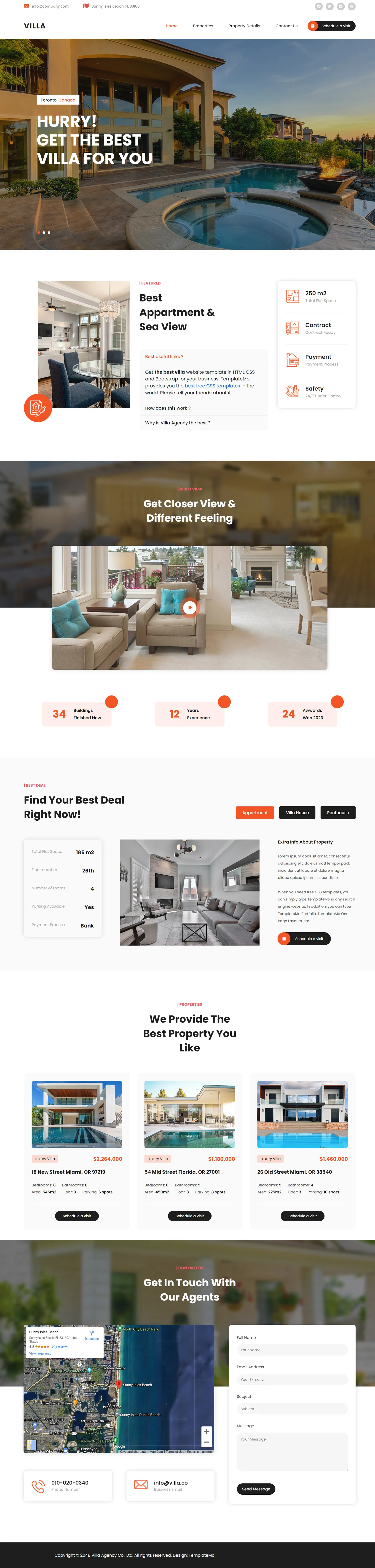 Villa Agency – Real Estate HTML CSS Template