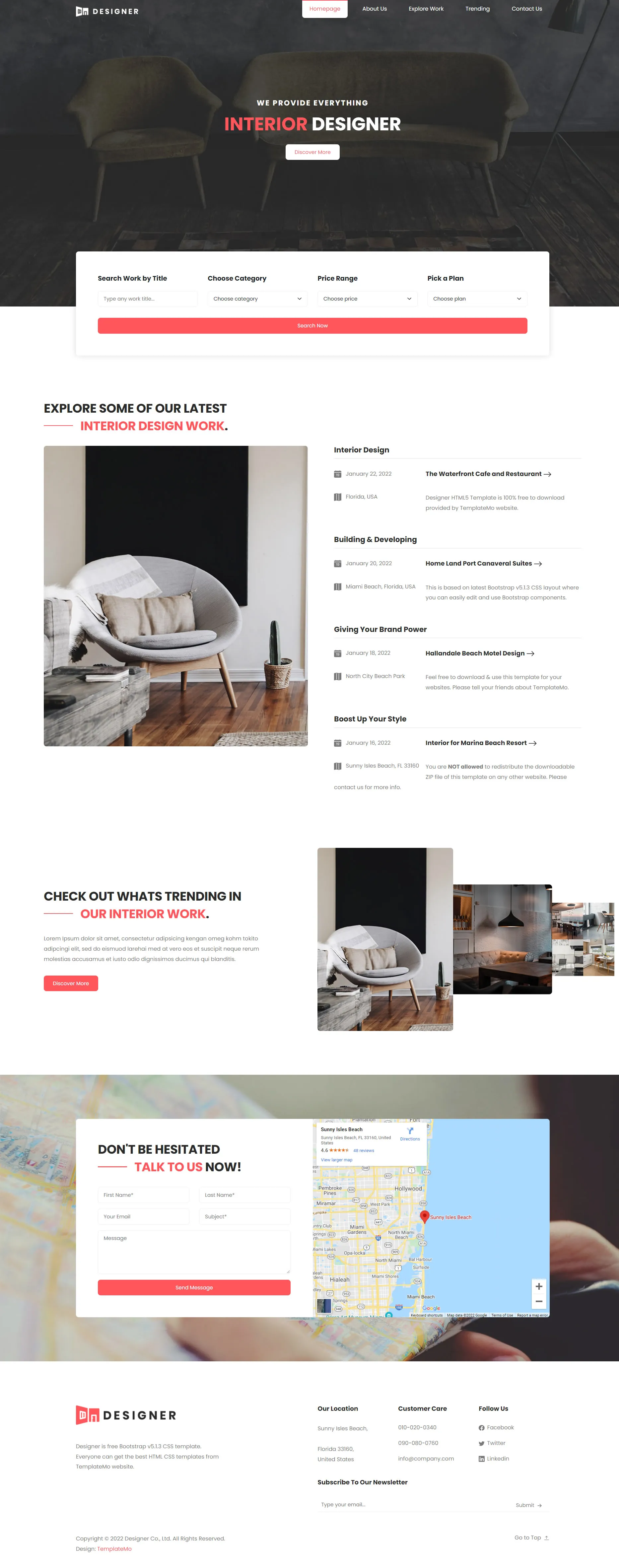 Modern Designer Template for Creative Websites